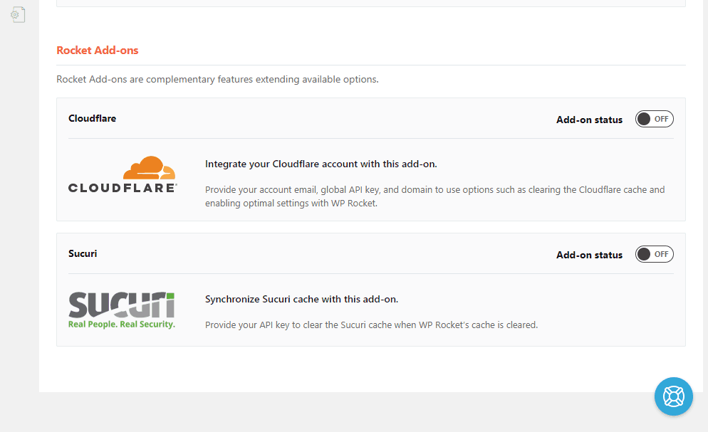 cloudflare integration with wp rocket