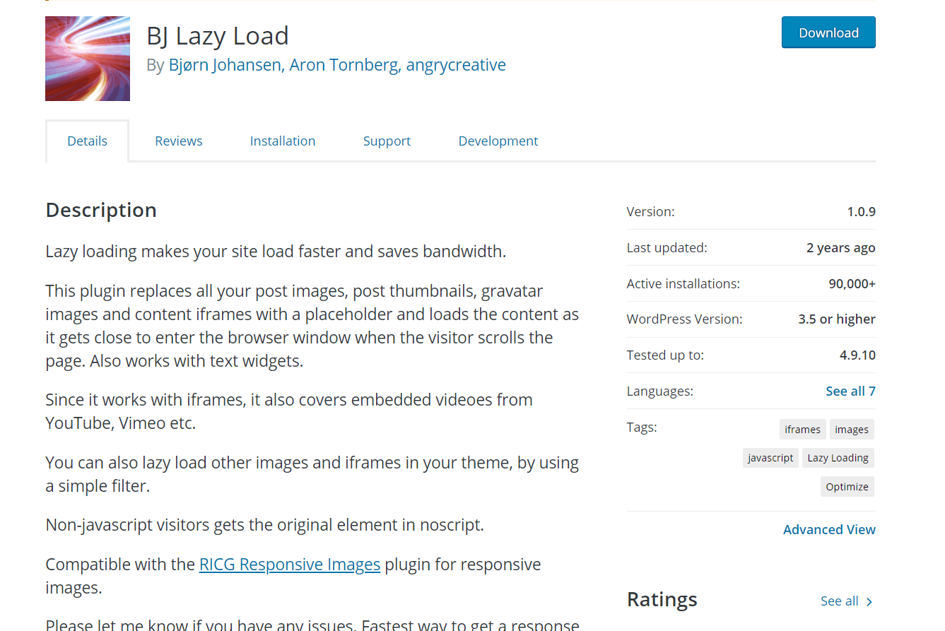 bj lazy load